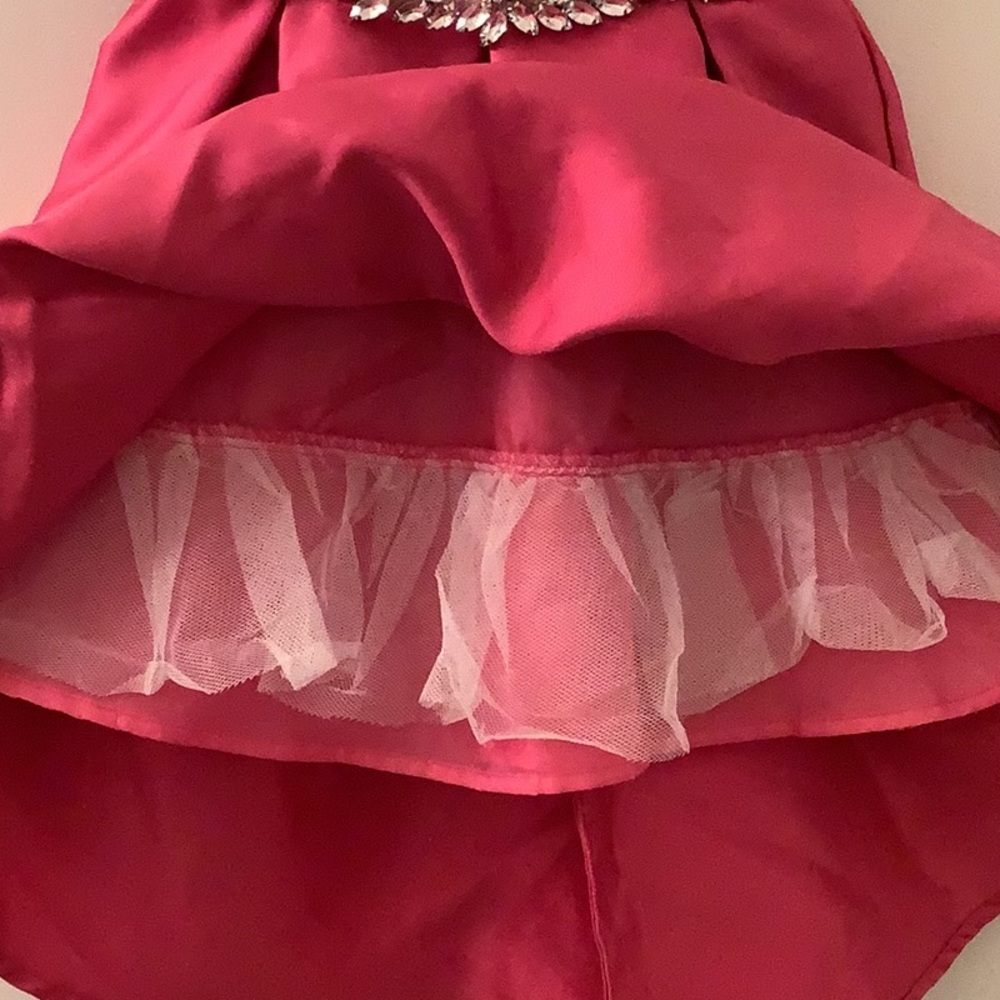 Fuchsia Drees with Rhinestone Belt - Picture 6 of 8